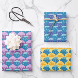Waves and Weather Wrapping Paper Sheets