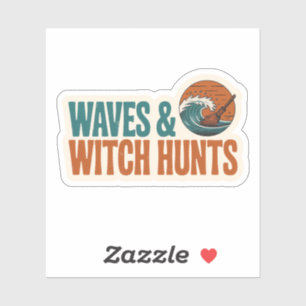 Waves and Witch Hunts Sea Witch Bookish Sticker