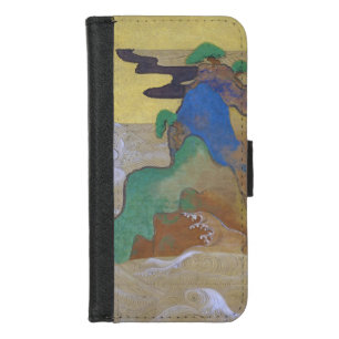 Waves at Matsushima (Left), Tawaraya Sotatsu iPhone 8/7 Wallet Case