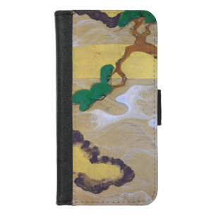 Waves at Matsushima (Right), Tawaraya Sotatsu iPhone 8/7 Wallet Case