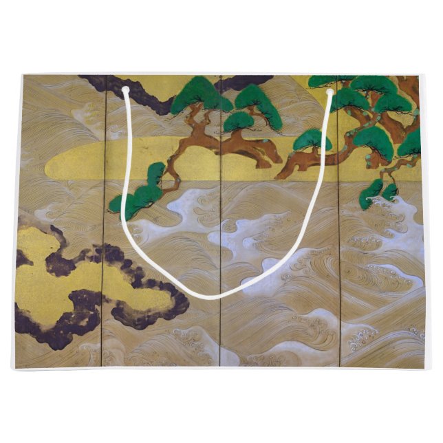 Waves at Matsushima (Right), Tawaraya Sotatsu Large Gift Bag (Front)