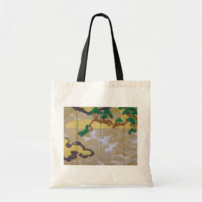 Waves at Matsushima (Right), Tawaraya Sotatsu Tote Bag (Front)