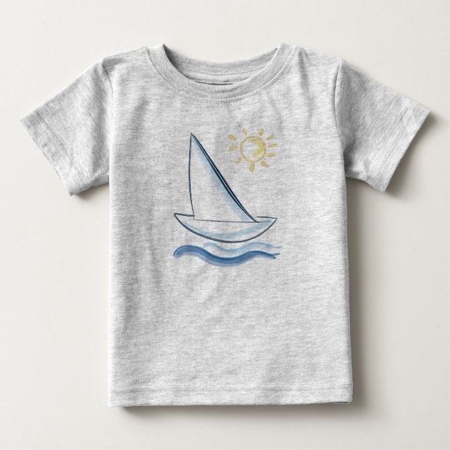 Waves Baby T-Shirt (Front)