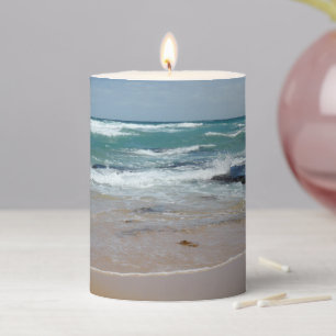 Waves Beach Pillar Candle