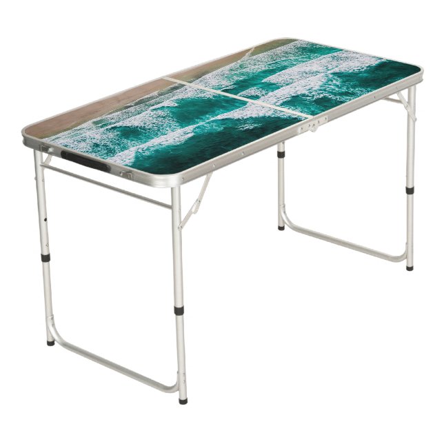 Waves Beer Pong Table (Angled)