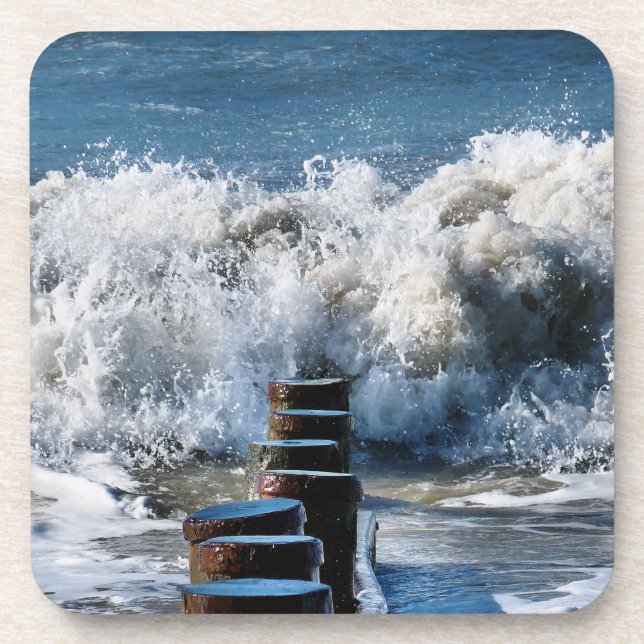 WAVES BEVERAGE COASTER (Front)