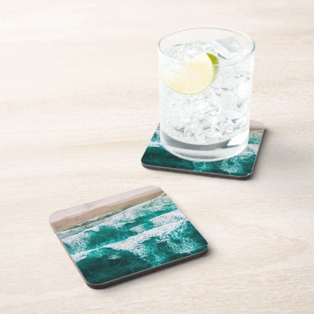 Waves Beverage Coaster (Right Side)