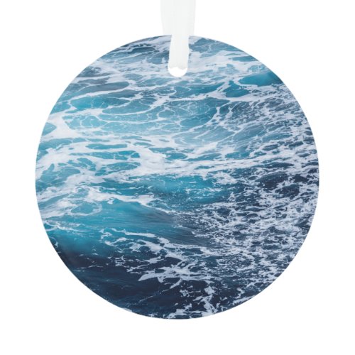 Waves Blue Ocean Summer Beach Ornament