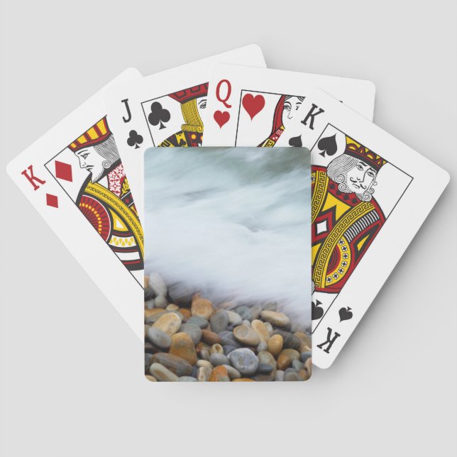 Waves Breaking Onto Pebbles, Tsitsikamma Poker Cards (Back)