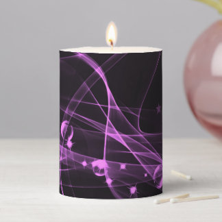 Waves & Bubbles - Pink Pillar Candle