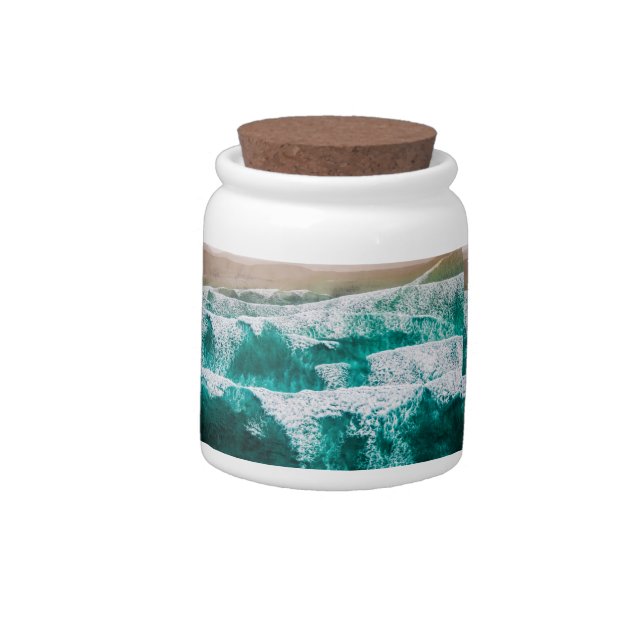 Waves Candy Jar (Left)