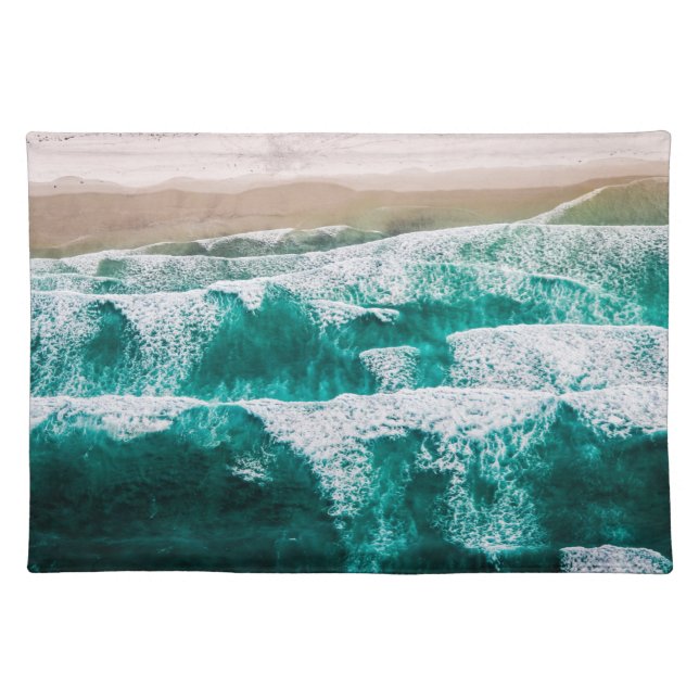 Waves Cloth Placemat (Front)