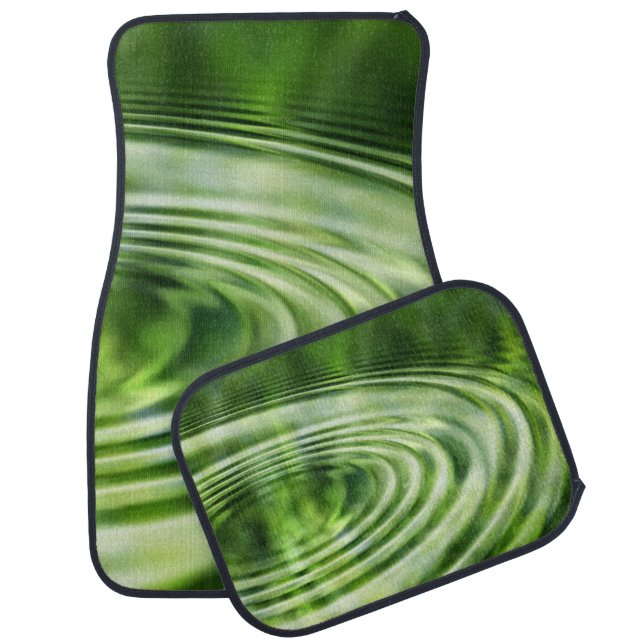 Waves concentric waves circles car floor mat (Set)