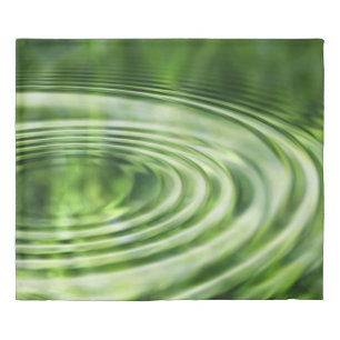 Waves concentric waves circles duvet cover