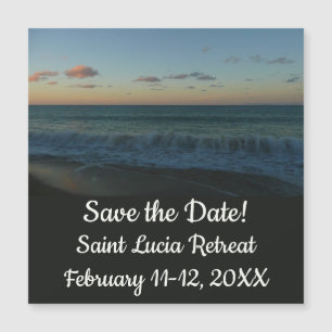 Waves Crashing at Sunset Beach Landscape