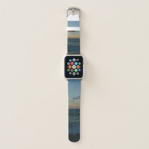 Waves Crashing at Sunset Beach Landscape Apple Watch Band