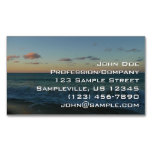 Waves Crashing at Sunset Beach Landscape Business Card Magnet