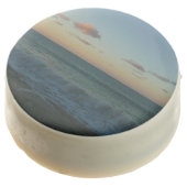 Waves Crashing at Sunset Beach Landscape Chocolate Covered Oreo (Angled)