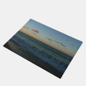 Waves Crashing at Sunset Beach Landscape Doormat (Angled)