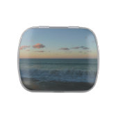 Waves Crashing at Sunset Beach Landscape Jelly Belly Candy Tin (Top)