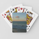 Waves Crashing at Sunset Beach Landscape Playing Cards