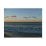 Waves Crashing at Sunset Beach Landscape Postcard