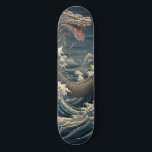 Waves Dragon Japanese Art Skateboard<br><div class="desc">Immerse yourself in the beauty of traditional Japanese art with our waves dragon skateboard deck, featuring a striking illustration of waves and a powerful dragon. Perfect for skaters of all ages, this unique and decorative skateboard brings the elegance of Japanese art to your ride.</div>