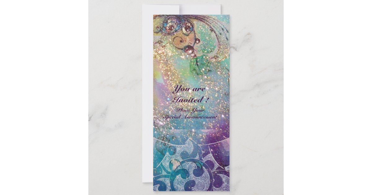 WAVES , Elegant ,Teal, Blue Green Wedding Party Invitation Zazzle