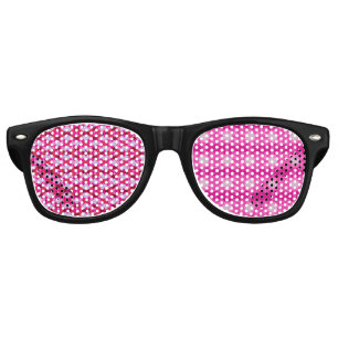 Waves Fluid Art Vibrant Swirl Design Retro Sunglasses
