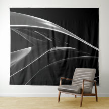 Waves in Chrome abstract black & white photograph