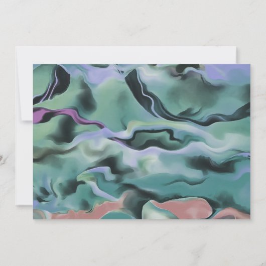 Waves In Harmony Acrylic Marbleizing Abstract Art (Front)