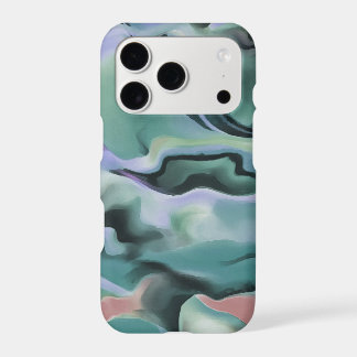 Waves In Harmony Acrylic Marbleizing Abstract Art iPhone 17 Pro Case