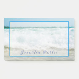Waves In Oil Elegant Handwritten Name Template Post-it Notes