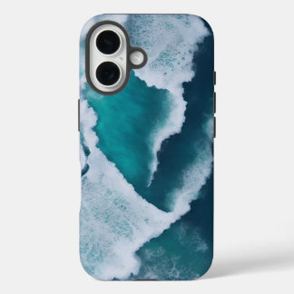 waves in the middle of the sea iPhone 16 case