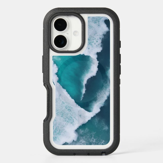 waves in the middle of the sea otterbox iPhone case (Back)