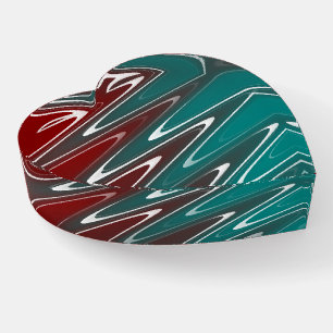 Waves in white paperweight