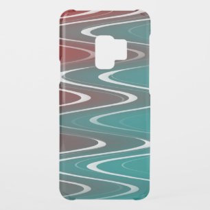 Waves in white uncommon samsung galaxy s9 case