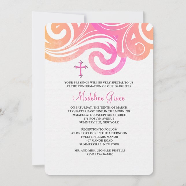 Waves Invitation (Front)