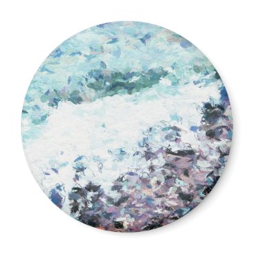 Waves lap at the shore - painting - art gift - abs magnet Waves lap at the shore - painting - art gift - abs magnet