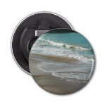 Waves Lapping on the Beach Turquoise Blue Ocean Bottle Opener