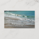 Waves Lapping on the Beach Turquoise Blue Ocean Business Card