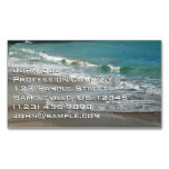 Waves Lapping on the Beach Turquoise Blue Ocean Business Card Magnet