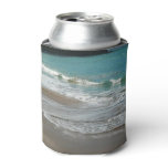 Waves Lapping on the Beach Turquoise Blue Ocean Can Cooler
