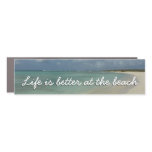 Waves Lapping on the Beach Turquoise Blue Ocean Car Magnet