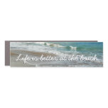 Waves Lapping on the Beach Turquoise Blue Ocean Car Magnet