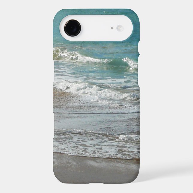 Waves Lapping on the Beach Turquoise Blue Ocean Case-Mate iPhone Case (Back)