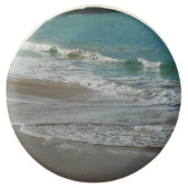 Waves Lapping on the Beach Turquoise Blue Ocean Chocolate Dipped Oreo (Front)