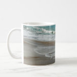 Waves Lapping on the Beach Turquoise Blue Ocean Coffee Mug
