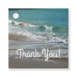 Waves Lapping on the Beach Turquoise Blue Ocean Favor Tags