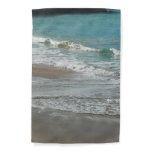 Waves Lapping on the Beach Turquoise Blue Ocean Garden Flag